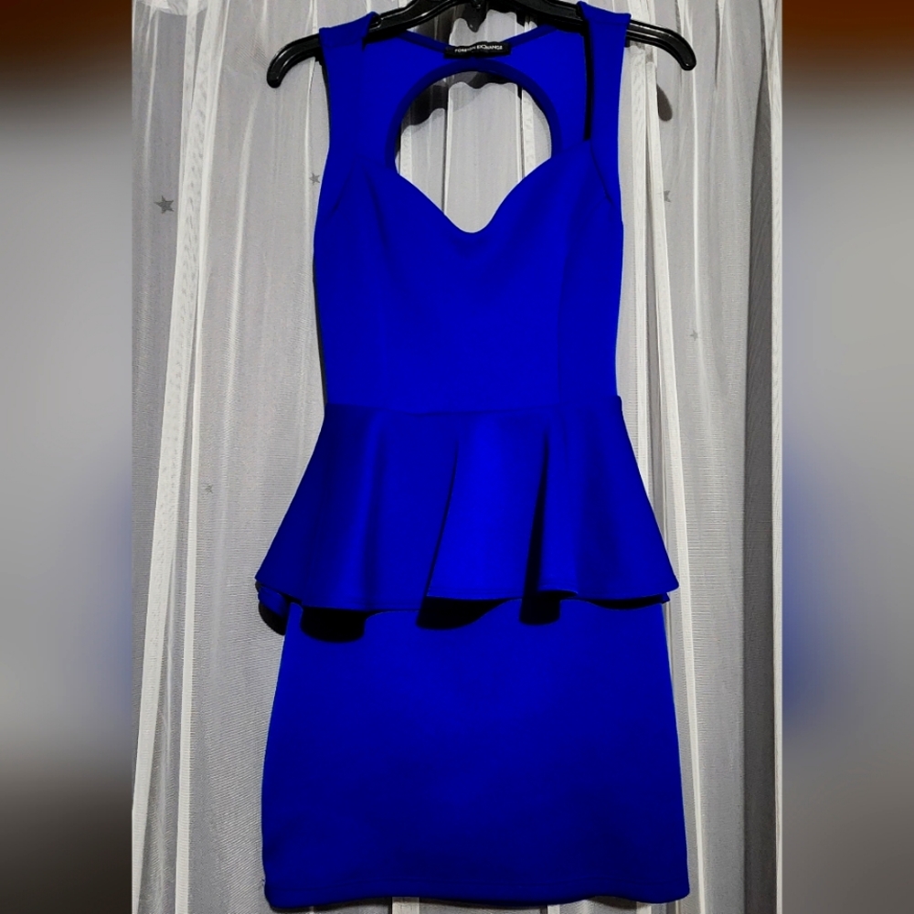 Fitted Ruffled Dress w/ X Back